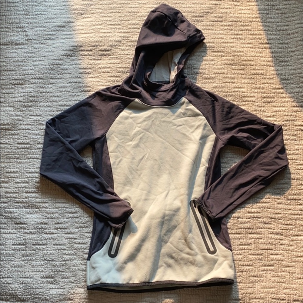 White and Grey Workout Sweatshirt